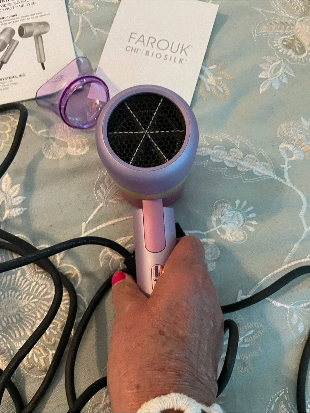 CHI Vibes So Smooth Travel Hair Dryer — Lavender Gradient